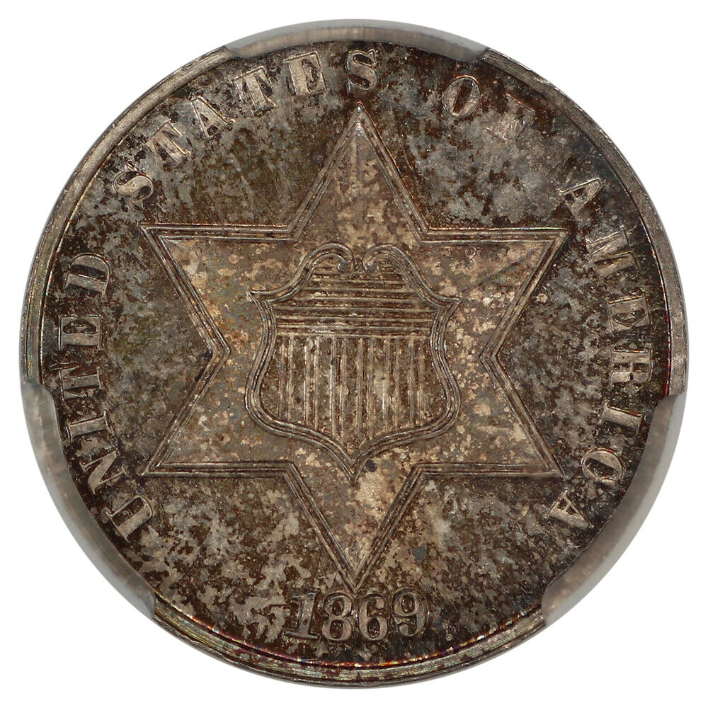 1869/9 3CS CACG PR66 ex: D.L. Hansen - Three Cent Silver