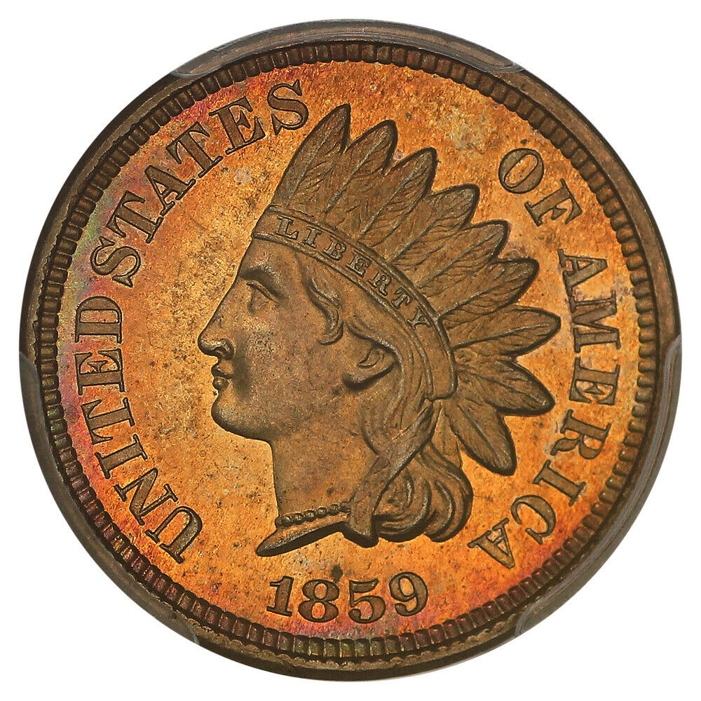 1859 1C PCGS PR66 ex: D.L. Hansen