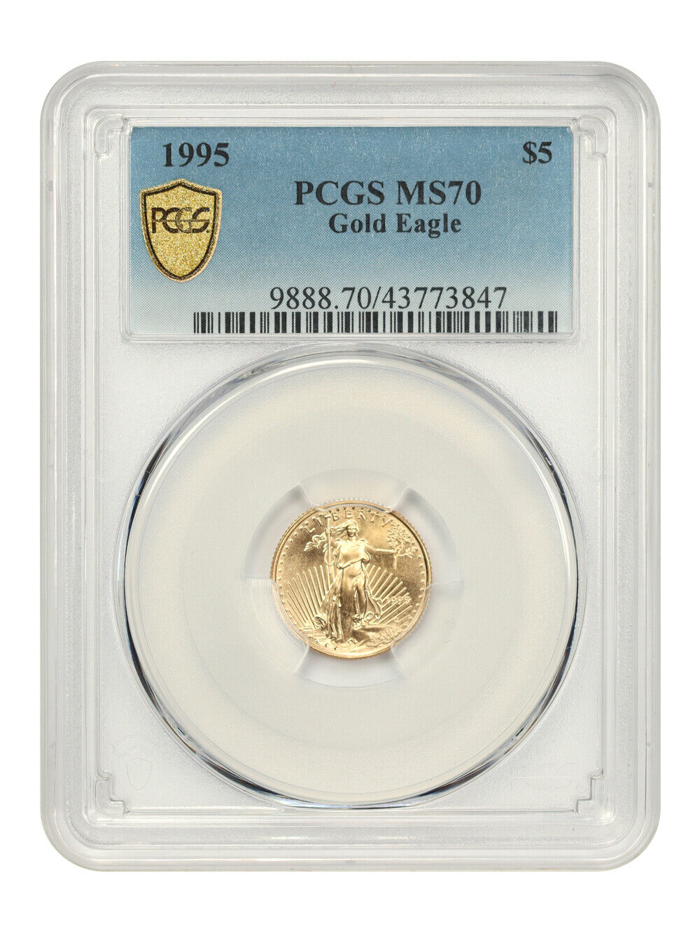 1995 Gold Eagle $5 PCGS MS70