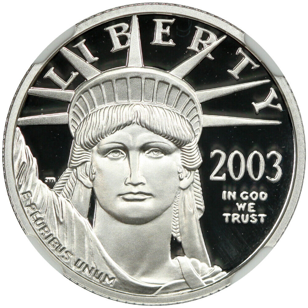 2003-W $25 Statue of Liberty NGC PR70DCAM - $25 Platinum Eagles