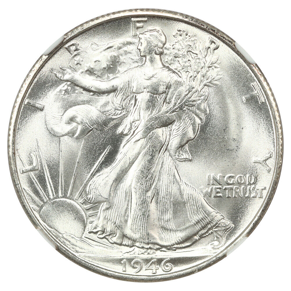 1946-S 50C NGC MS66 - Walking Liberty Half Dollar