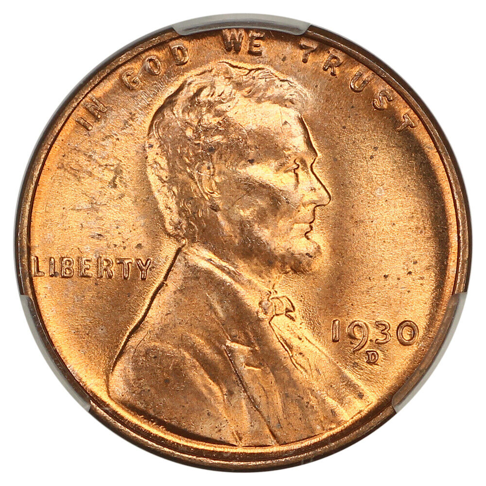 1930-D 1C CACG MS64RD - Lincoln Cent (Wheat Reverse)