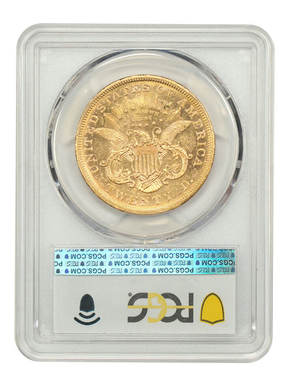 1871-S $20 PCGS MS60 - Liberty Head $20