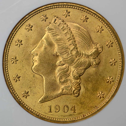 1904 Liberty Double Eagle Type 3 $20 NGC MS63