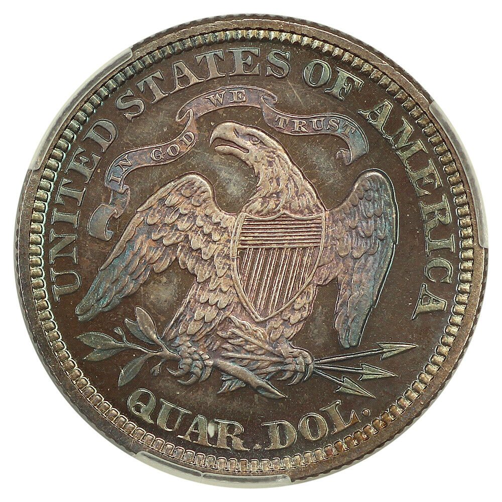 1874 25C CACG PR67+ (Arrows) ex: D.L. Hansen - Liberty Seated Quarter