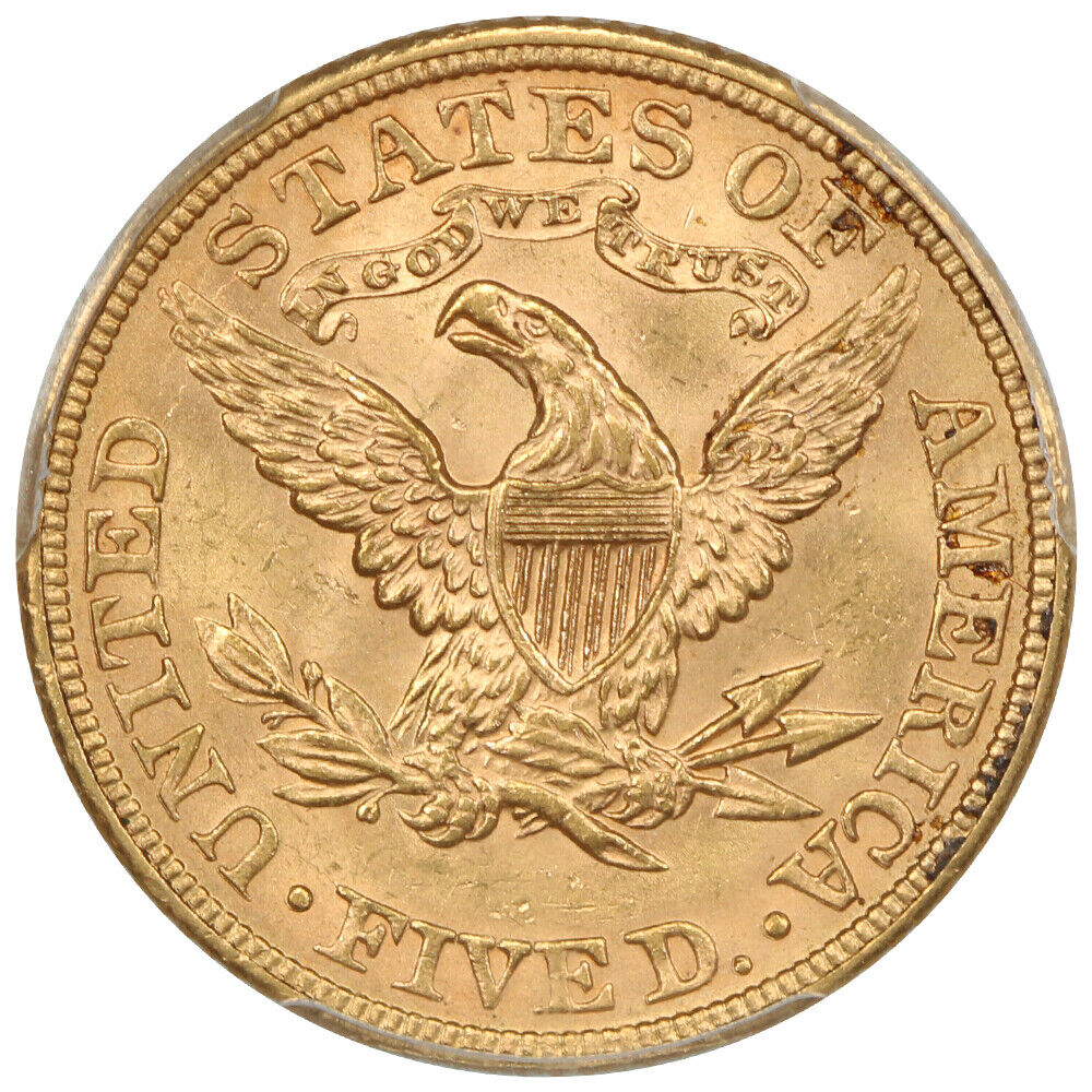 1884 $5 PCGS MS63 - Liberty Head $5