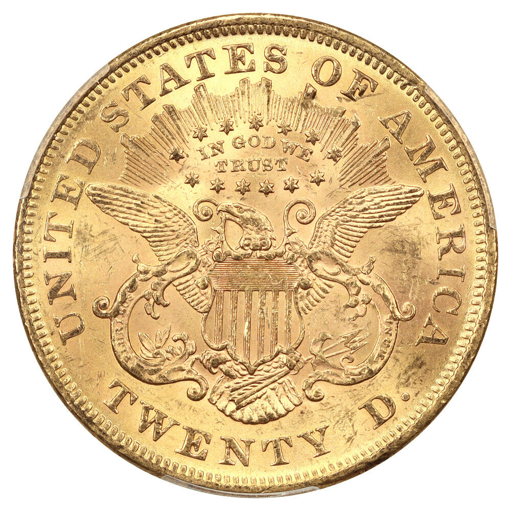 1870 $20 PCGS MS61 ex: D.L. Hansen