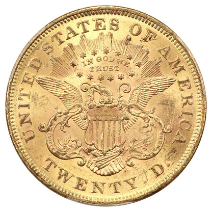 1870 $20 PCGS MS61 ex: D.L. Hansen