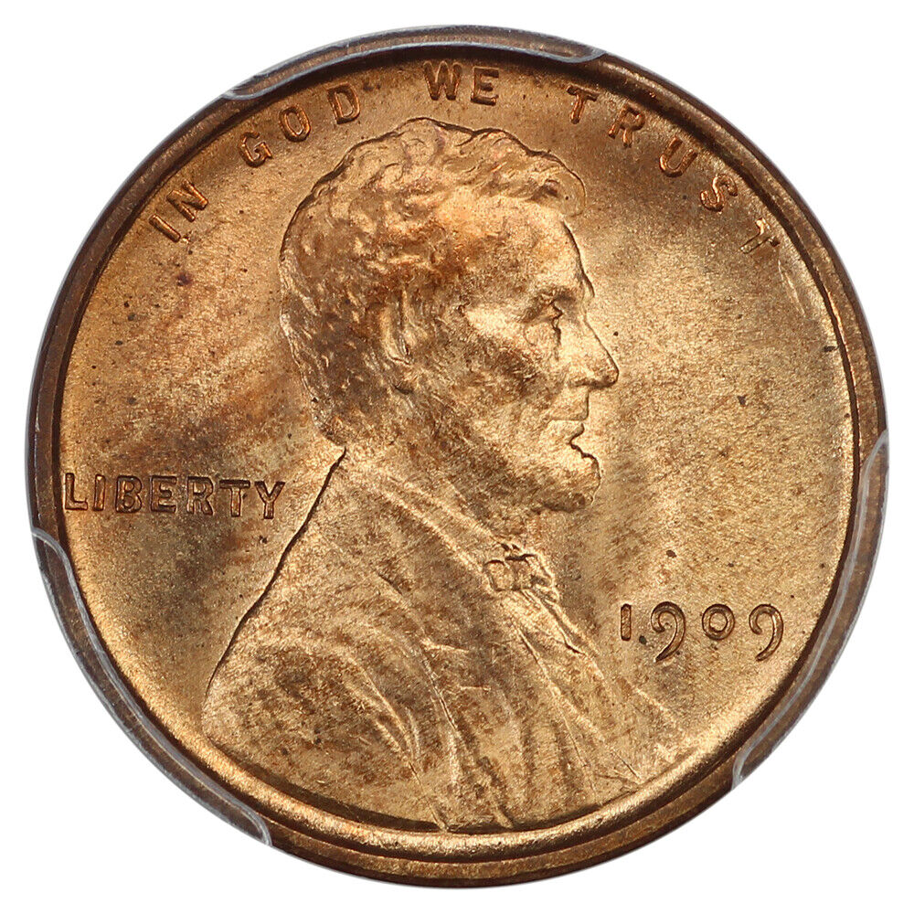 1909 VDB 1C PCGS MS65RD - Lincoln Cent (Wheat Reverse) - Popular VDB Issue