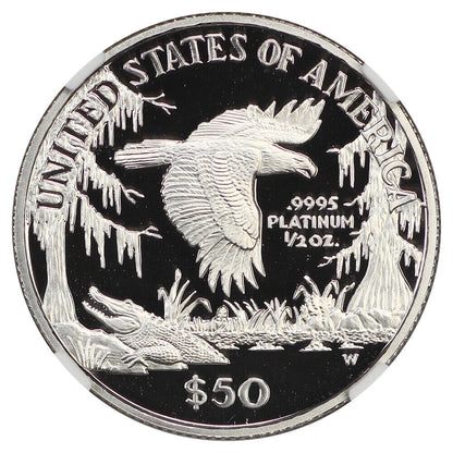 1999-W $50 Statue of Liberty NGC PR70DCAM - $50 Platinum Eagles