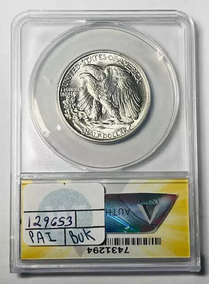 1934 Walking Liberty Half Dollar ANACS MS-64