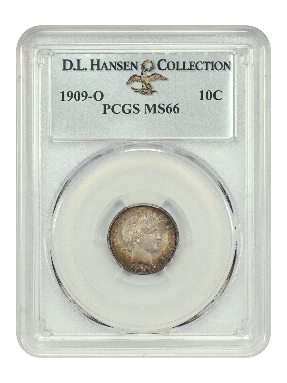 1909-O 10C PCGS MS66 ex: D.L. Hansen