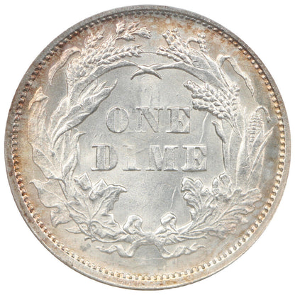 1876 10C NGC MS65 - Liberty Seated Dime