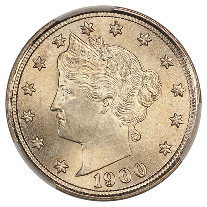 1900 5C CACG MS67 ex: D.L. Hansen - Liberty Nickel