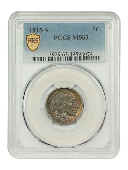 1915-S 5C PCGS MS63 - Buffalo Nickel