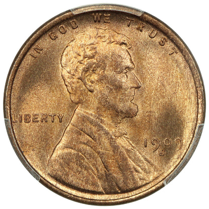 1909-S 1C Lincoln PCGS MS66RD - Lincoln Cent (Wheat Reverse)