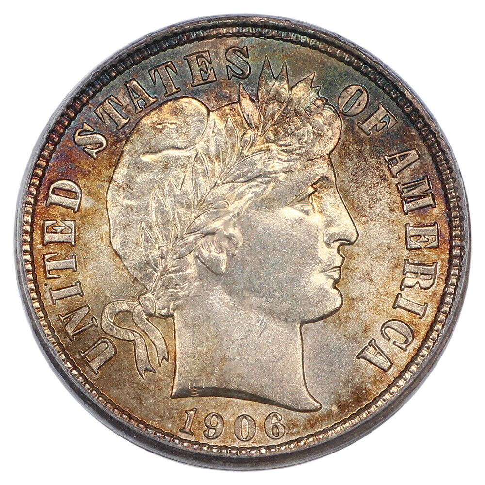 1906-D 10C PCGS MS64 - Barber Dime