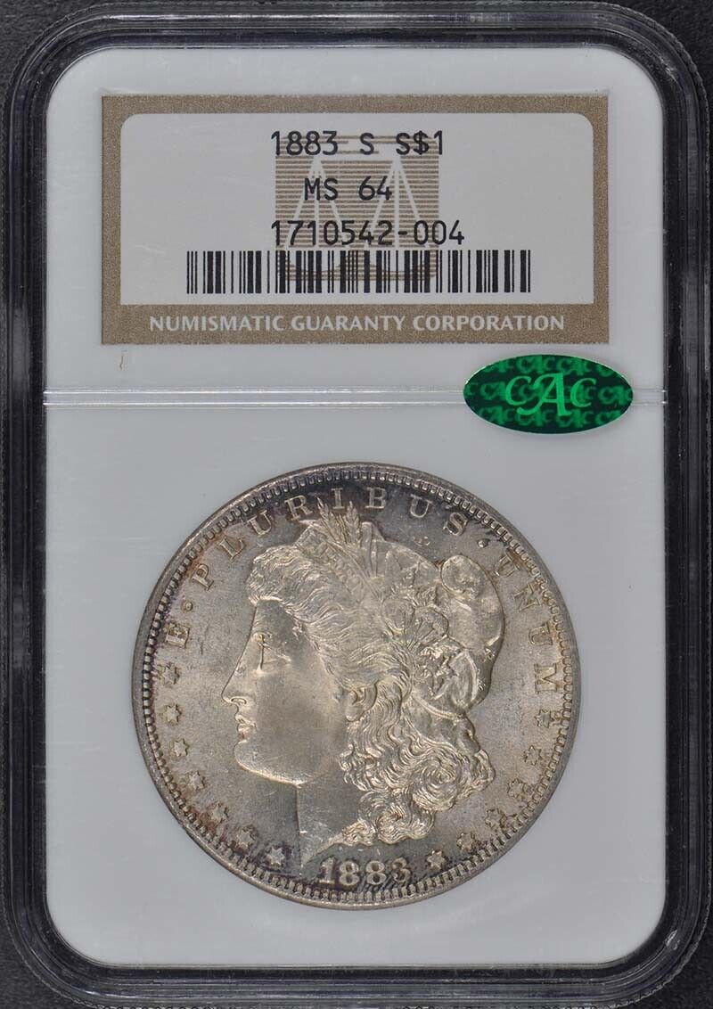 1883-S Morgan Dollar S$1 NGC MS64 (CAC)