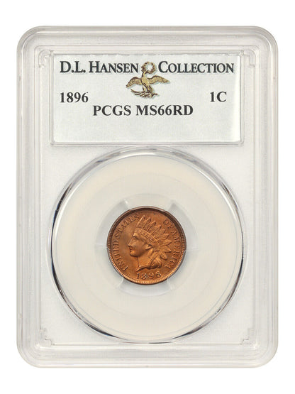 1896 1C PCGS MS66RD ex: D.L. Hansen