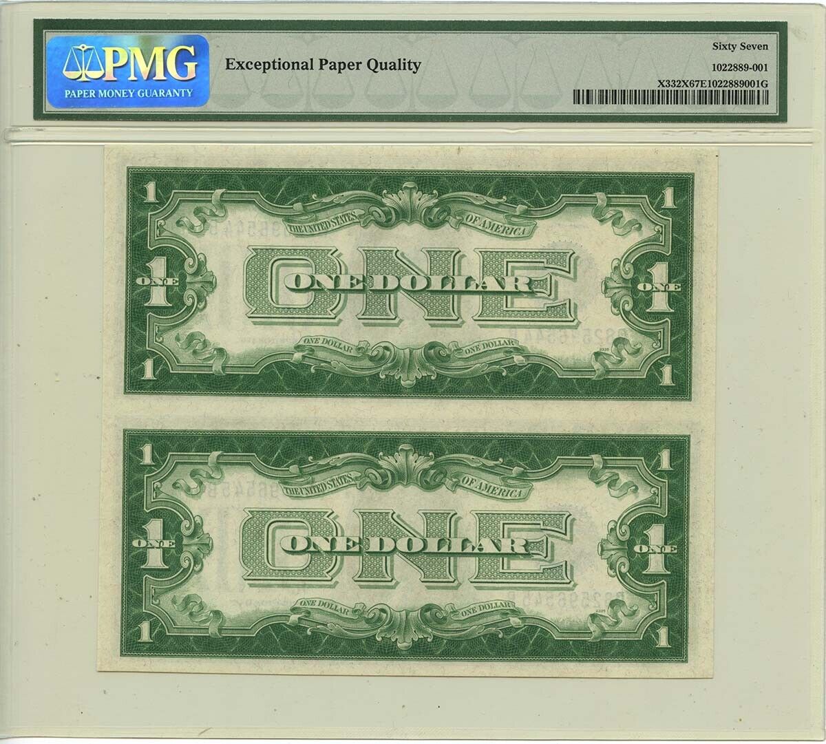 $1 1928D Silver Certificate FR#1604 PMG Superb Gem 67 EPQ