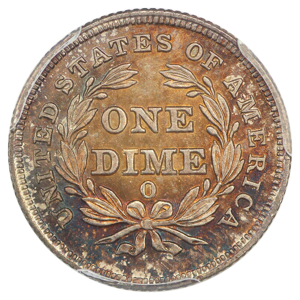 1838-O 10C PCGS MS64 (No Stars) ex: D.L. Hansen