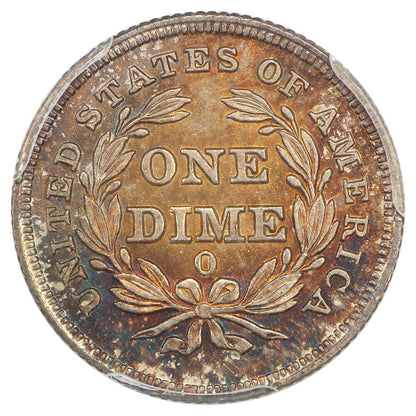 1838-O 10C PCGS MS64 (No Stars) ex: D.L. Hansen