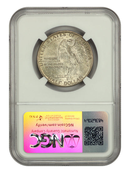 1925 50C Stone Mountain NGC MS66 - Classic Silver Commemorative