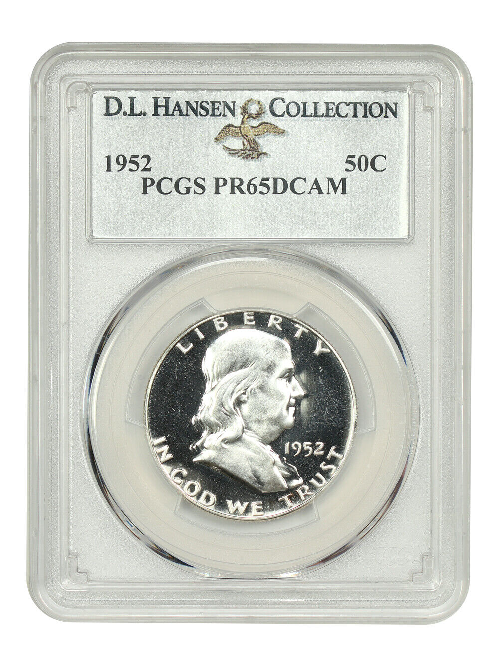 1952 50C PCGS PR65DCAM ex: D.L. Hansen