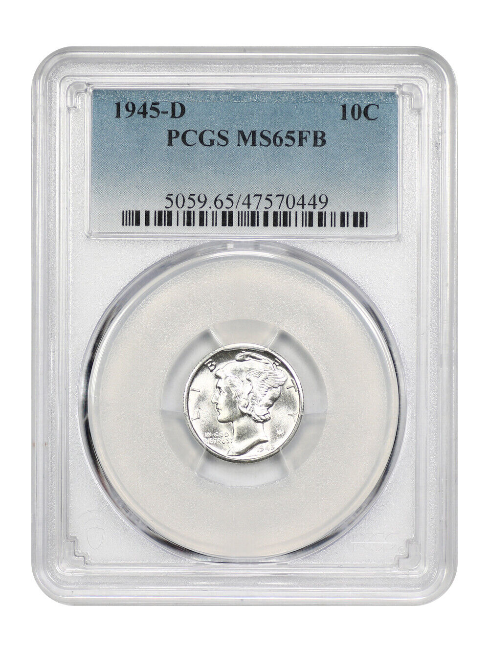 1945-D 10C PCGS MS65FB