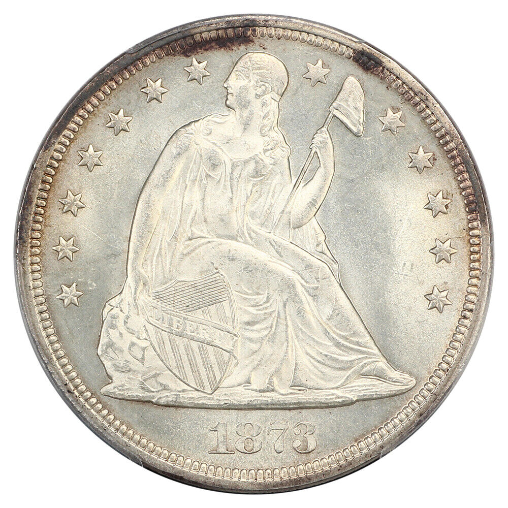 1873 $1 Seated PCGS MS65 ex: D.L. Hansen