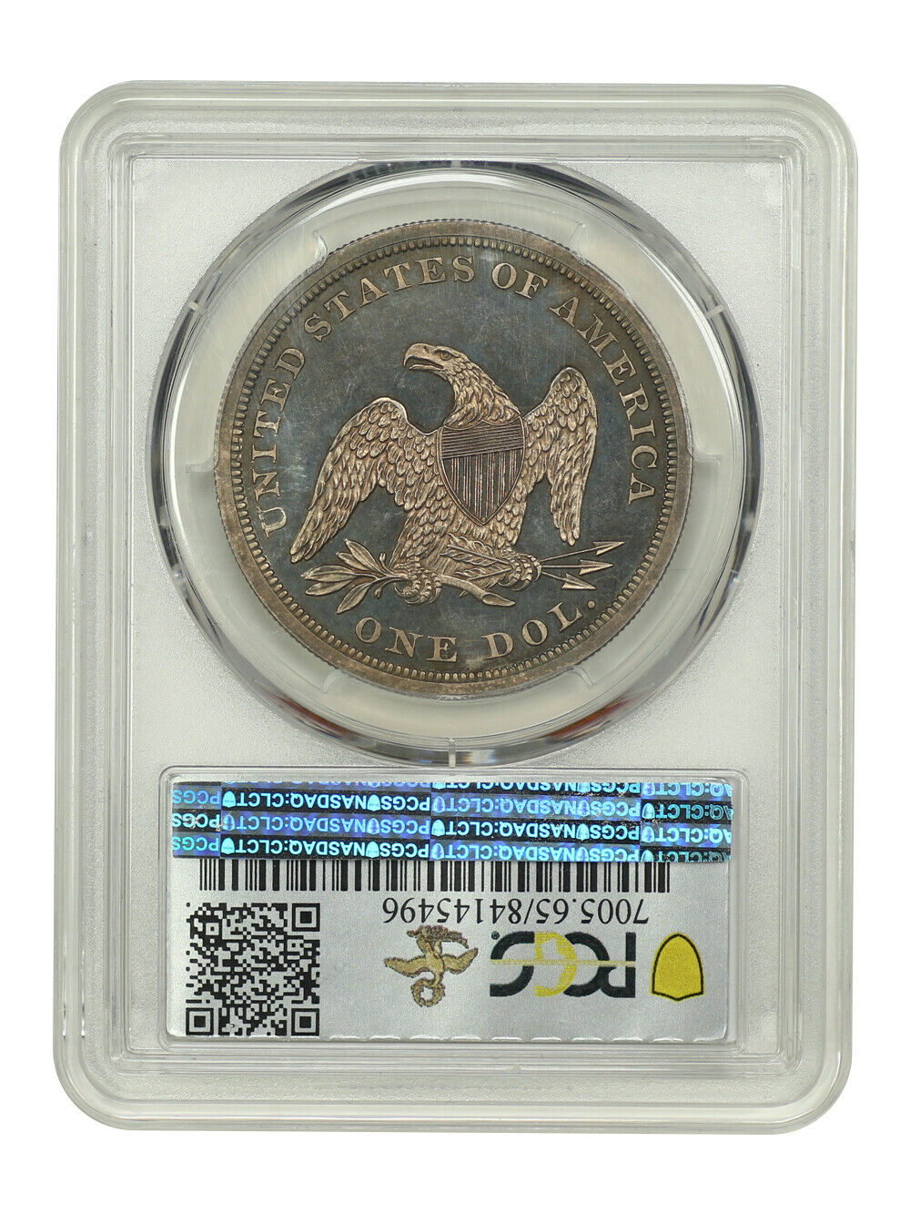 1862 $1 PCGS PR65 ex: D.L. Hansen