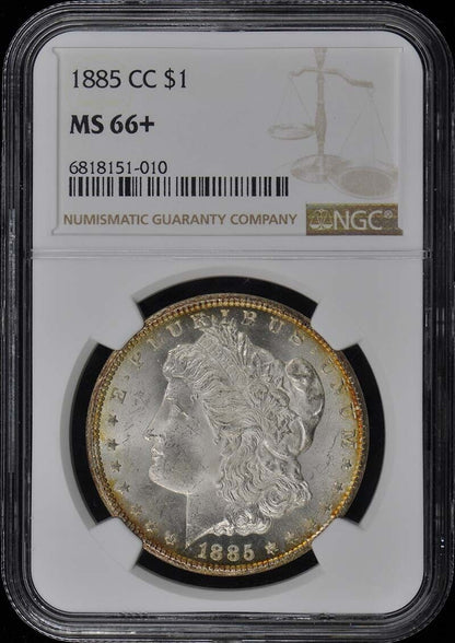 1885-CC Morgan Dollar S$1 NGC MS66+