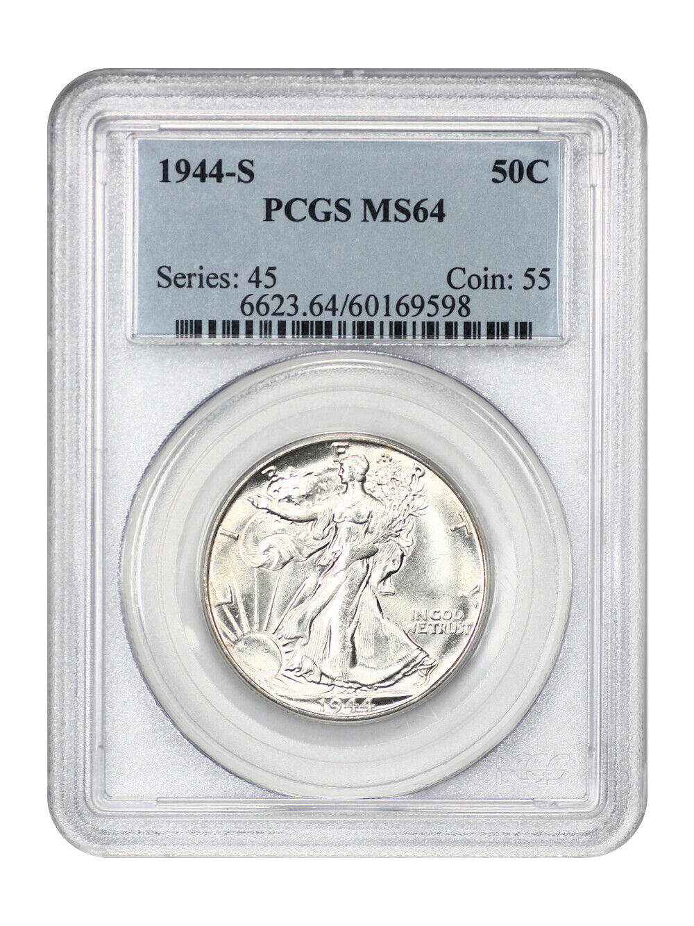 1944-S 50C PCGS MS64