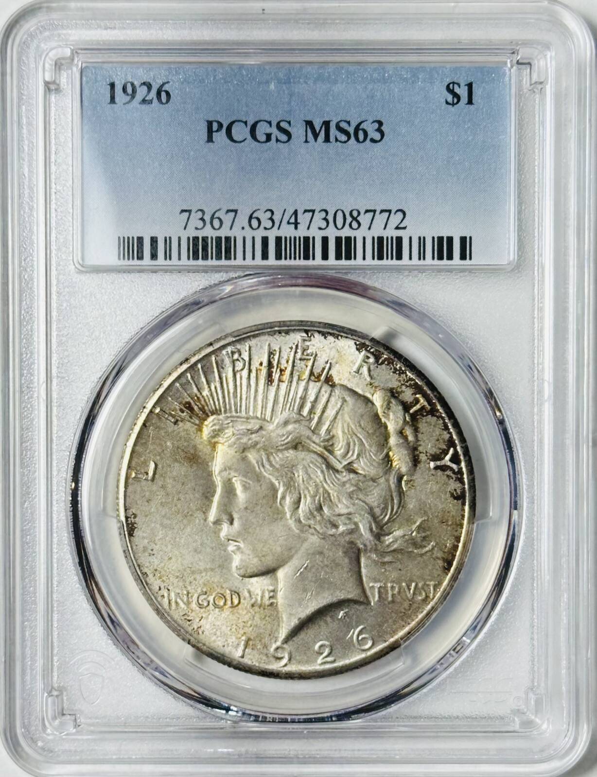 1926 P Peace Dollar PCGS MS-63