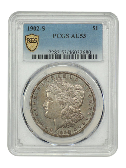 1902-S $1 PCGS AU53 - Morgan Dollar - Tough S-Mint