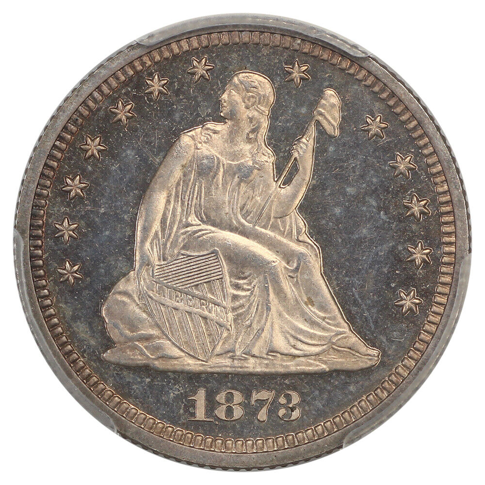 1873 25C PCGS PR65CAM (No Arrows) ex: D.L. Hansen