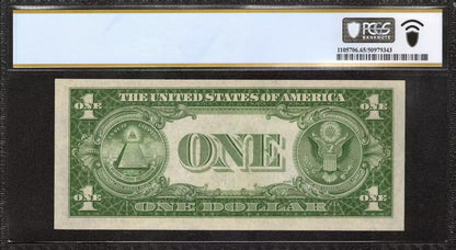 1935A $1 EXPERIMENTAL "R" SILVER CERTIFICATE FR.1609 STAR NOTE PCGS 65 PPQ (890A