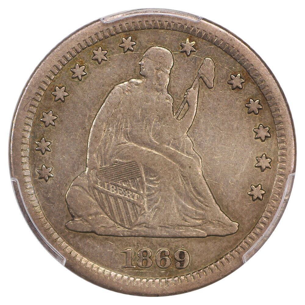 1869-S 25C PCGS VF30 ex: D.L. Hansen