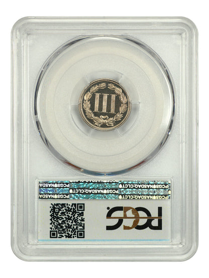 1869 3CN PCGS PR67CAM ex: D.L. Hansen/Bruce Scher/R. Iskowitz/TDP