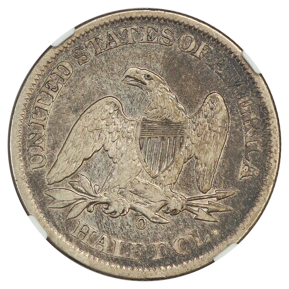 1861-O 50C NGC VF35 (CSA Obverse) - Liberty Seated Half Dollar