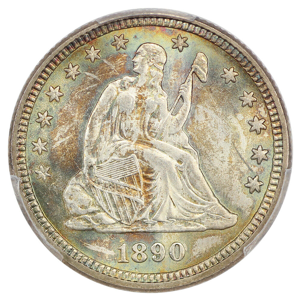 1890 25c PCGS MS67 ex: D.L. Hansen