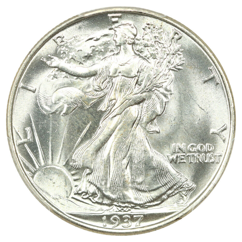 1937 50C PCGS MS66 - Walking Liberty Half Dollar