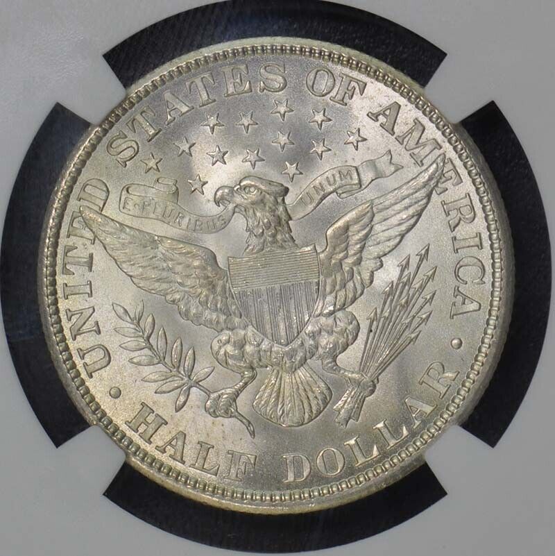 1908 Barber Half Dollar 50C NGC MS67