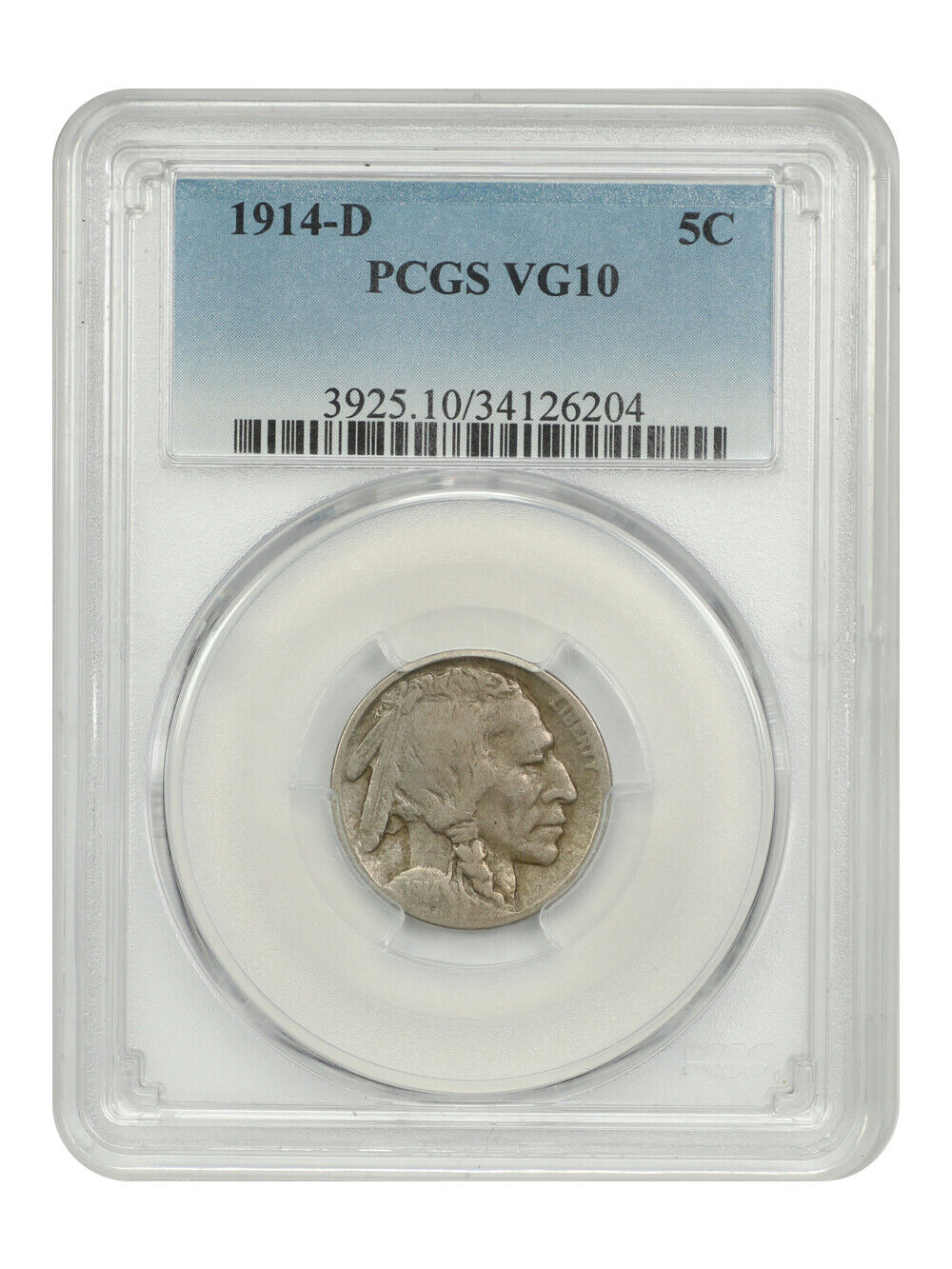 1914-D 5C PCGS VG10