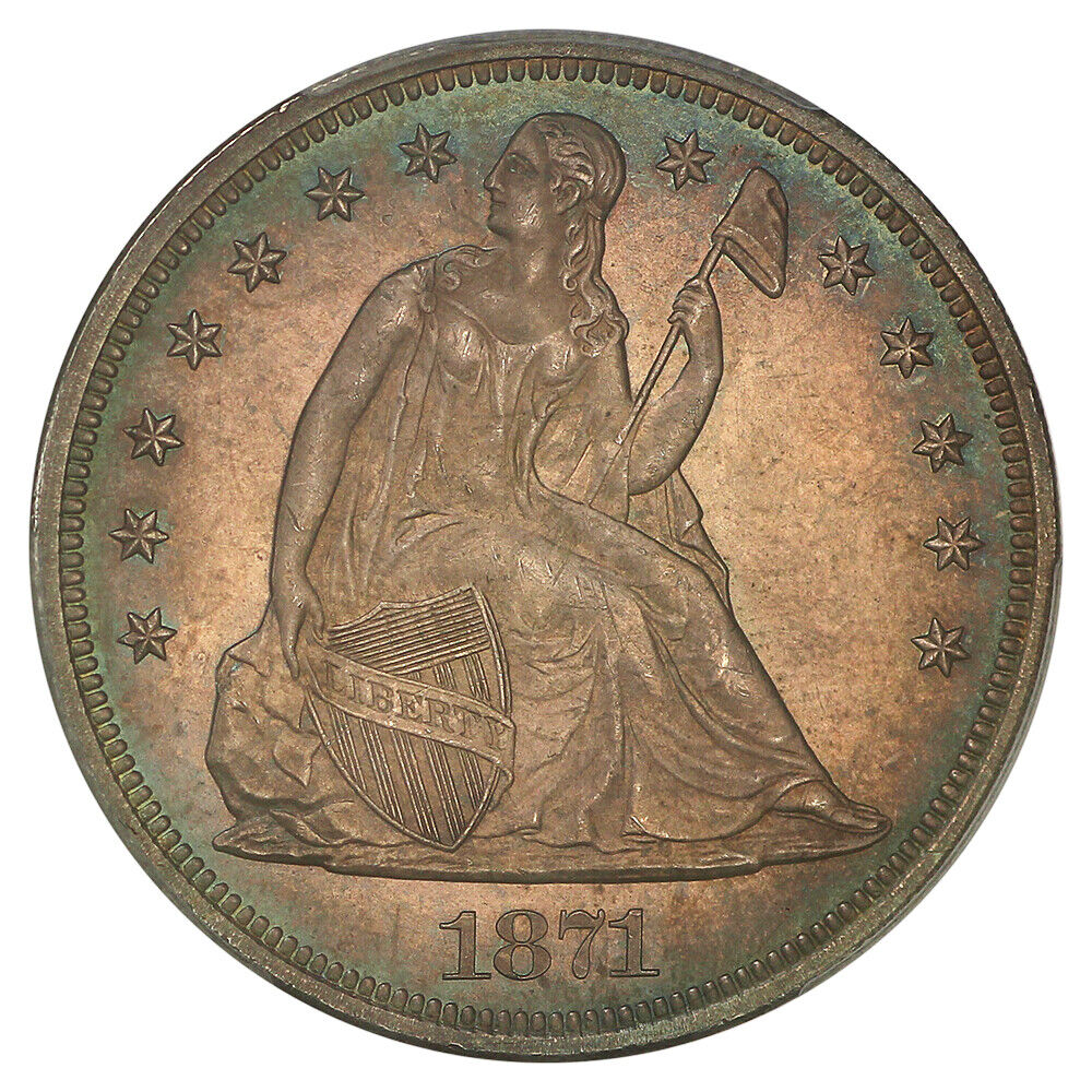 1871 $1 PCGS MS65 ex: D.L. Hansen