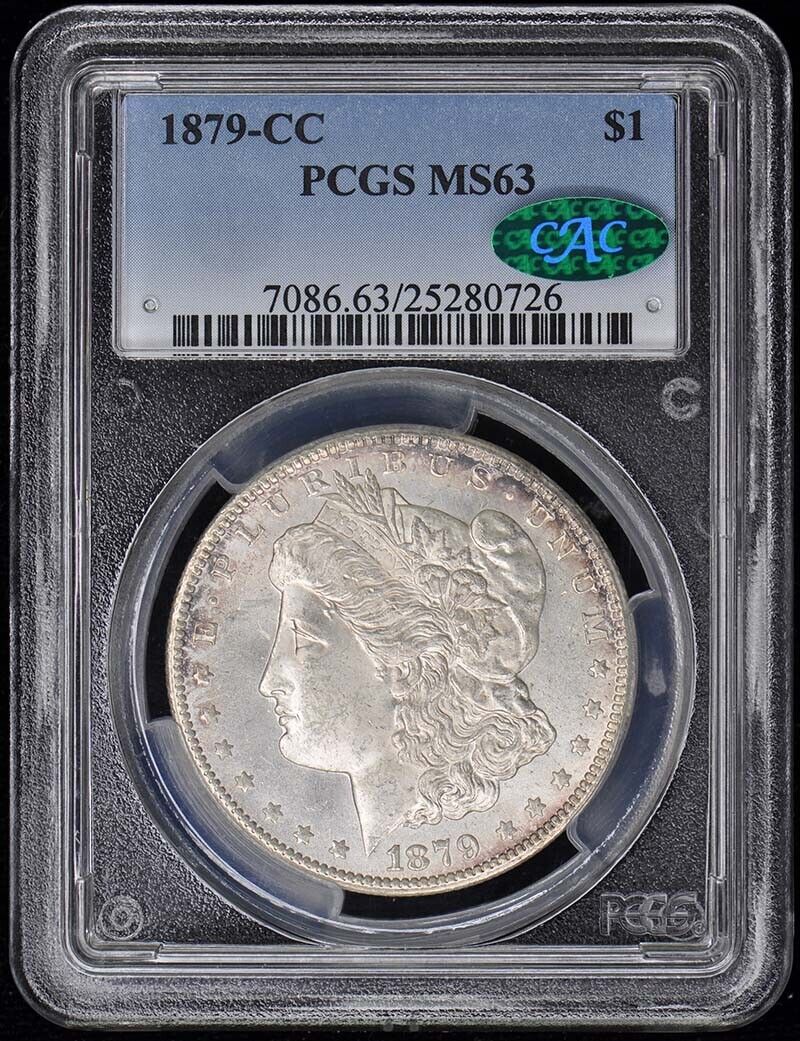 1879-CC $1 Morgan Dollar PCGS MS63 (CAC)