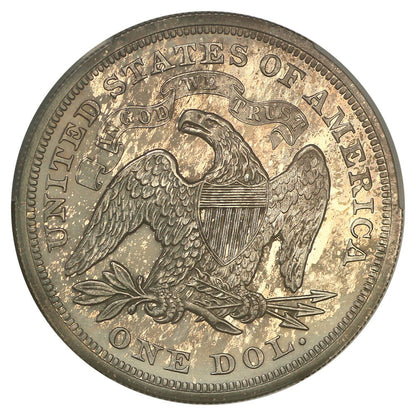 1867 $1 CACG PR65 ex: D.L. Hansen  - Liberty Seated Dollar