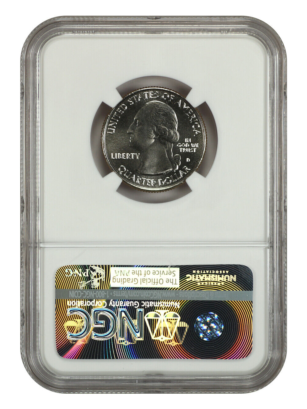 2016-D 25C Theodore Roosevelt NP NGC MS68 - Type 1 - Clad