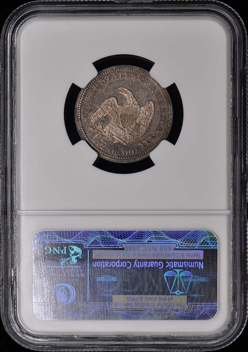 1854 ARROWS Seated Liberty Quarter 25C NGC PR66 Eliasberg