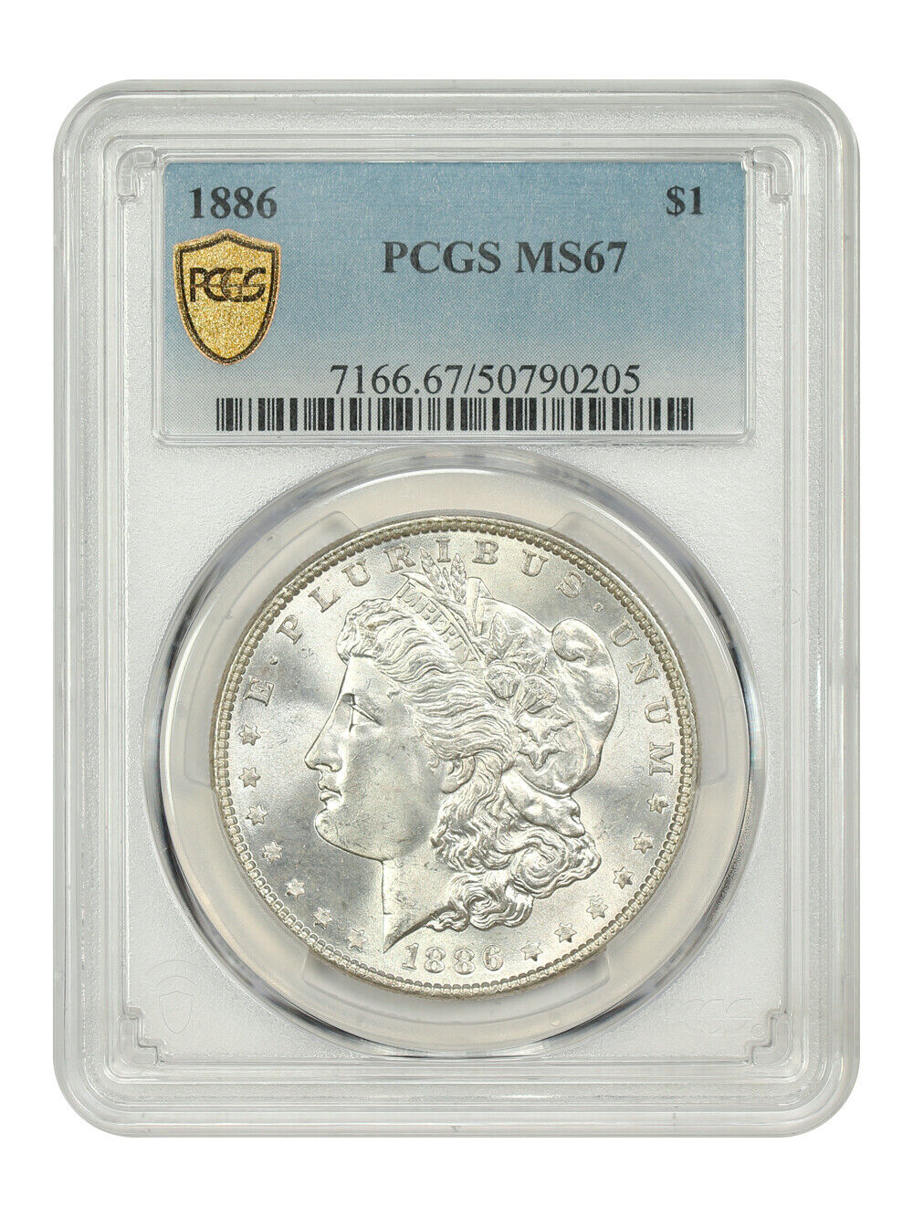 1886 $1 PCGS MS67 - Morgan Dollar